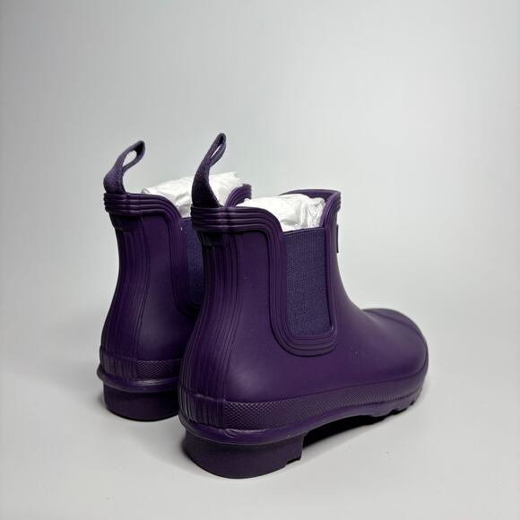Hunter Original Waterproof Chelsea Rain Boots in Dark Iris - Picture 5 of 9